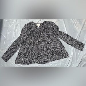 Women’s Style & Co Medium Petite Long Sleeve Blouse Shirt Top